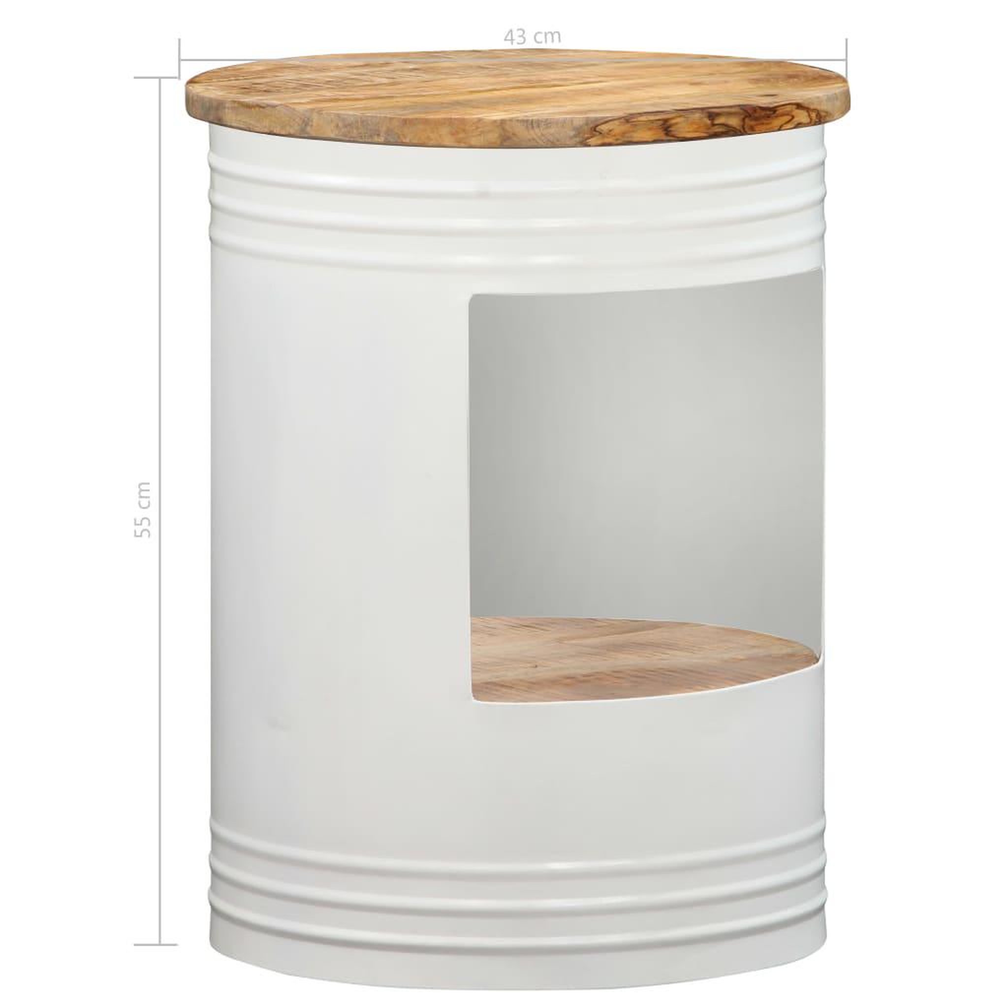 Voir la diapositive 6 : VIDAXL Table basse 43x55 cm Bois de manguier solide