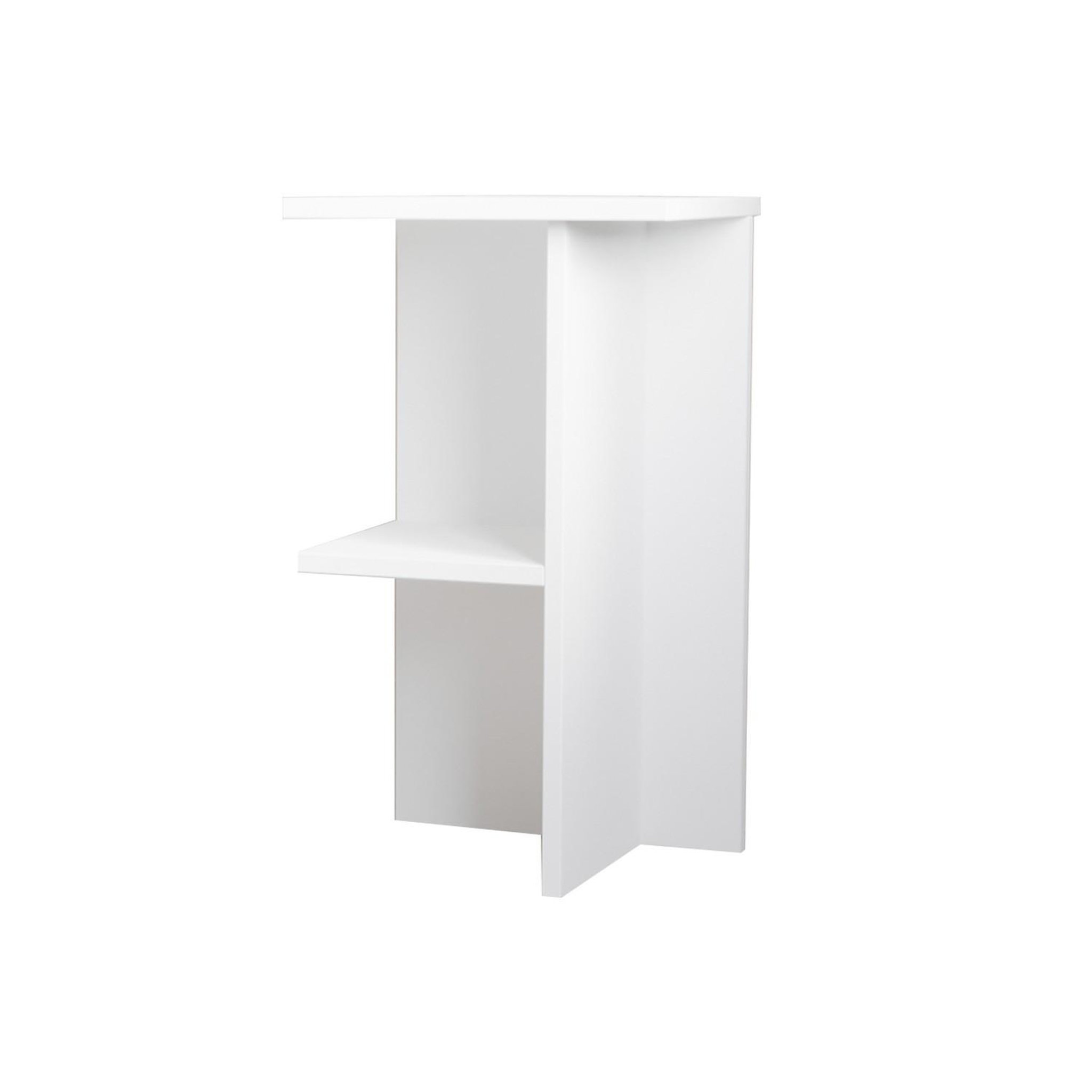 Habitat et Jardin Table de chevet en bois  leray  - 36 x 36 x 60 cm - blanc