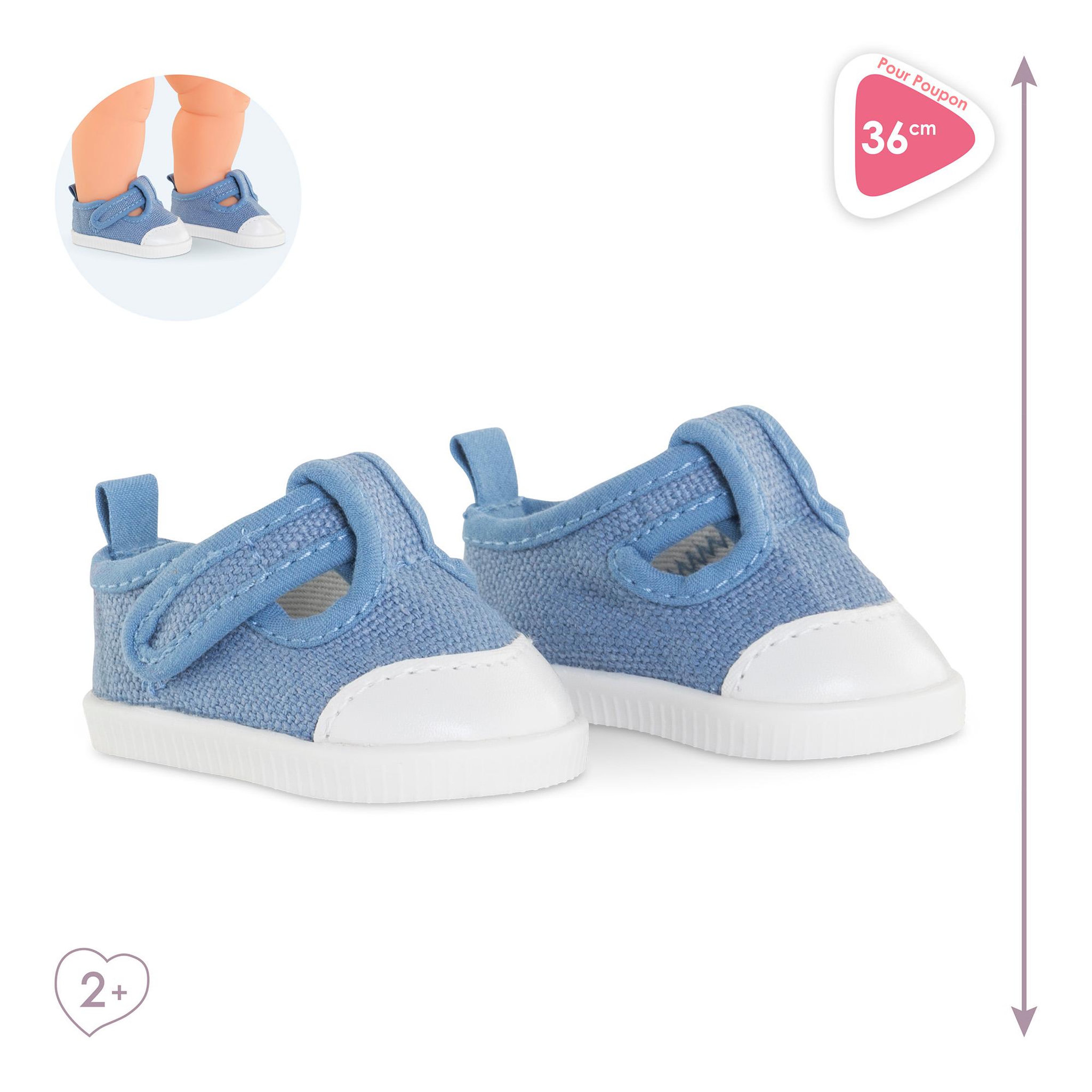 Voir la diapositive 3 : Corolle Baskets Bleues pour poupon 36 cm
