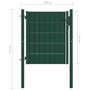 Voir la diapositive 4 : VIDAXL Portail de cloture PVC et acier 100x81 cm Vert