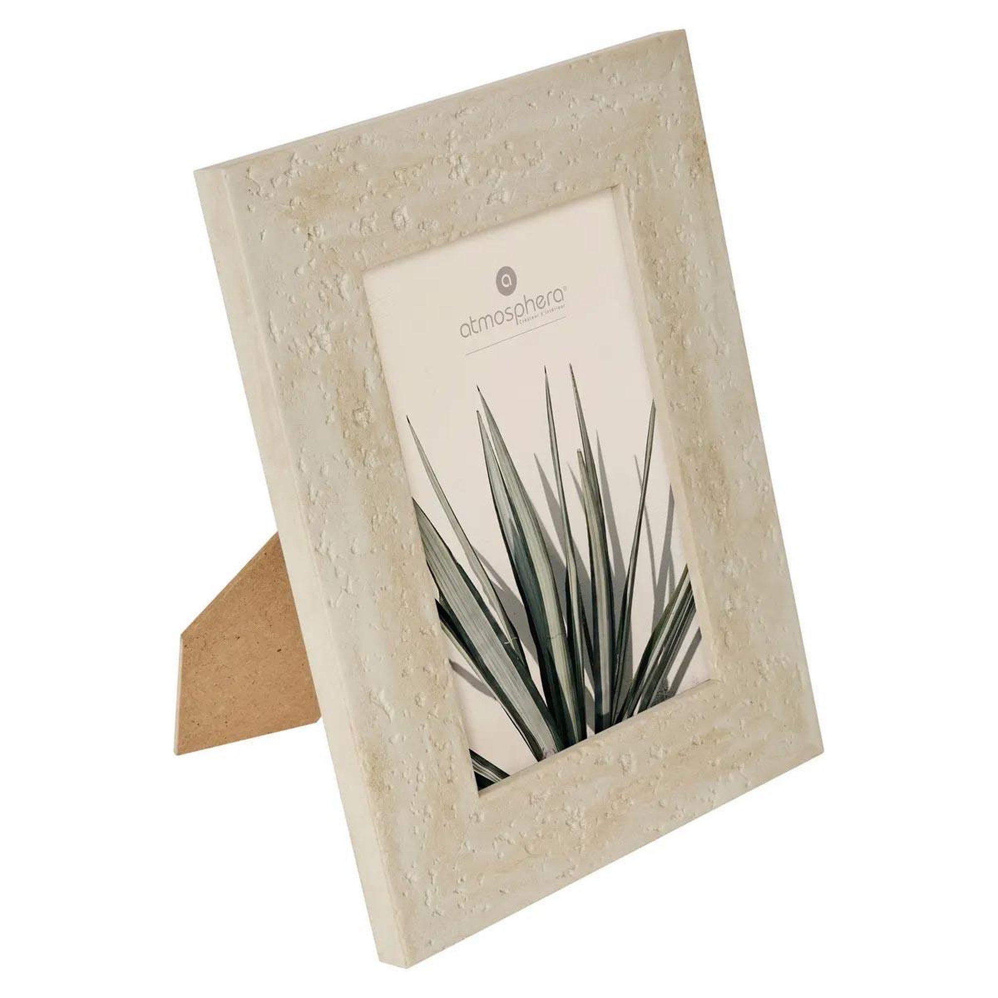 ATMOSPHERA Cadre Photo Effet Travertin  Anaya  10x15cm Beige