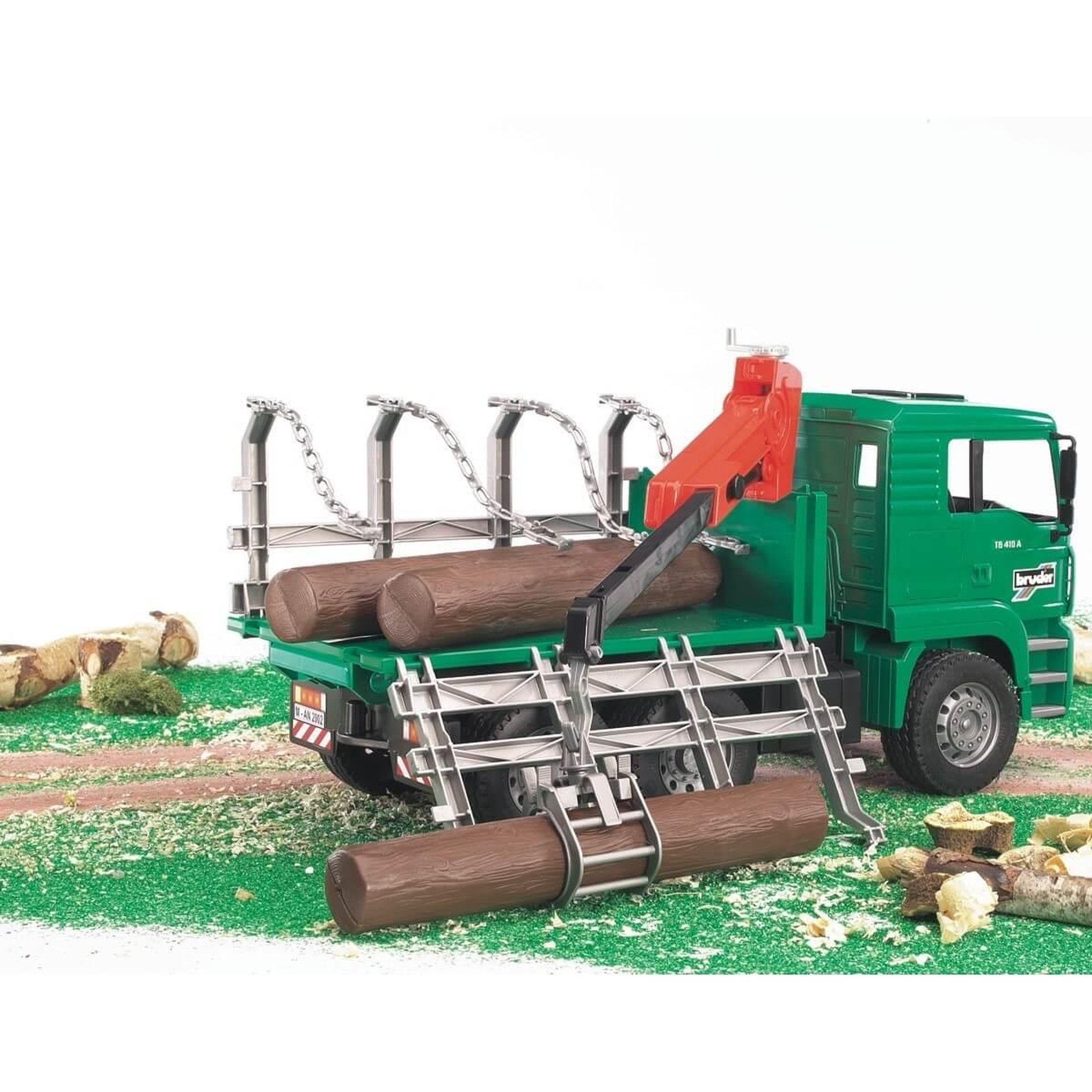 Voir la diapositive 2 : Bruder Camion porte tronc Man