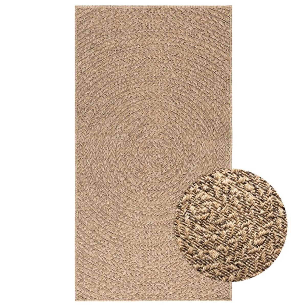 VIDAXL Tapis ZIZUR 80x150 cm aspect de jute interieur et exterieur