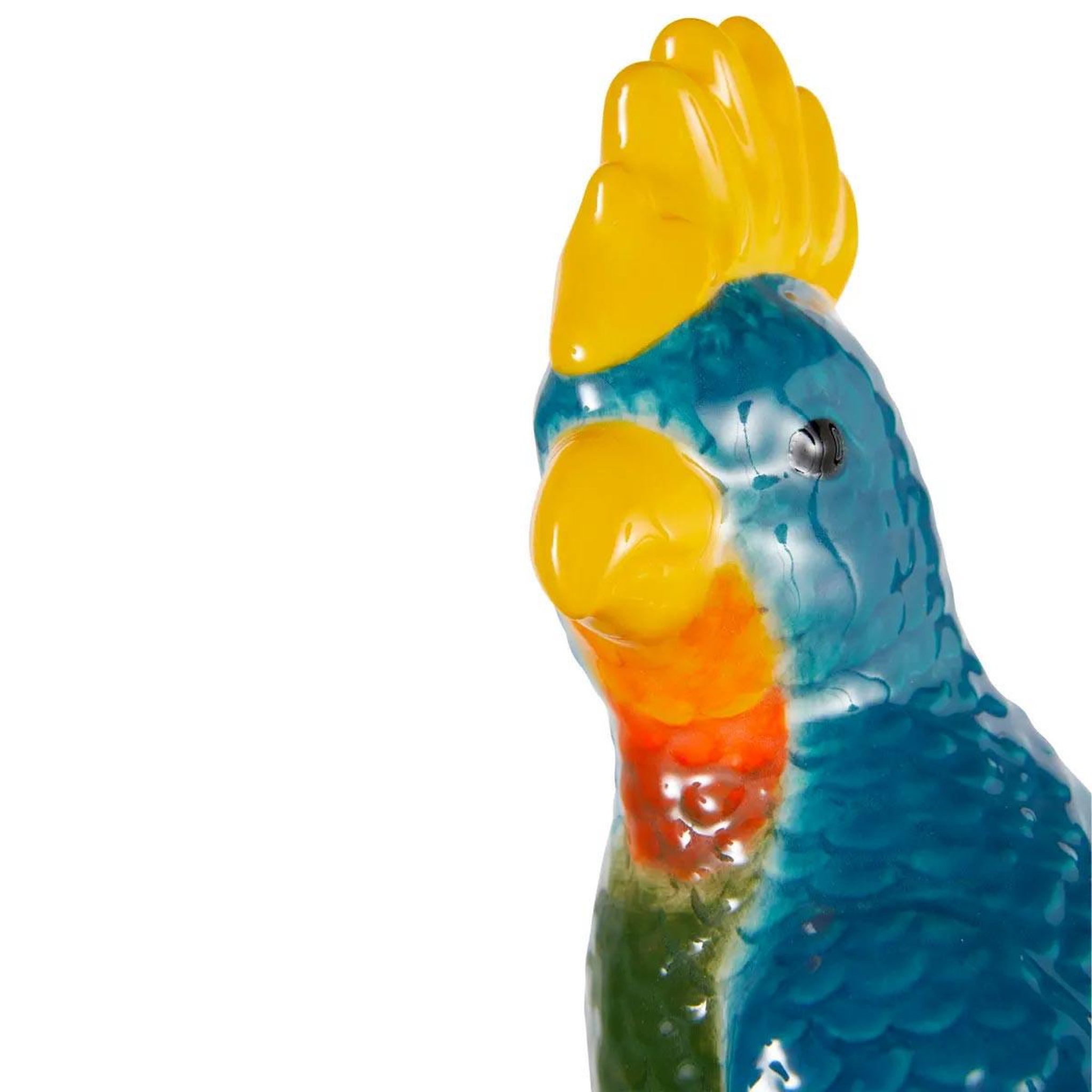 Voir la diapositive 2 : ATMOSPHERA Statuette oiseau en céramique  yucatan  25cm multicolore