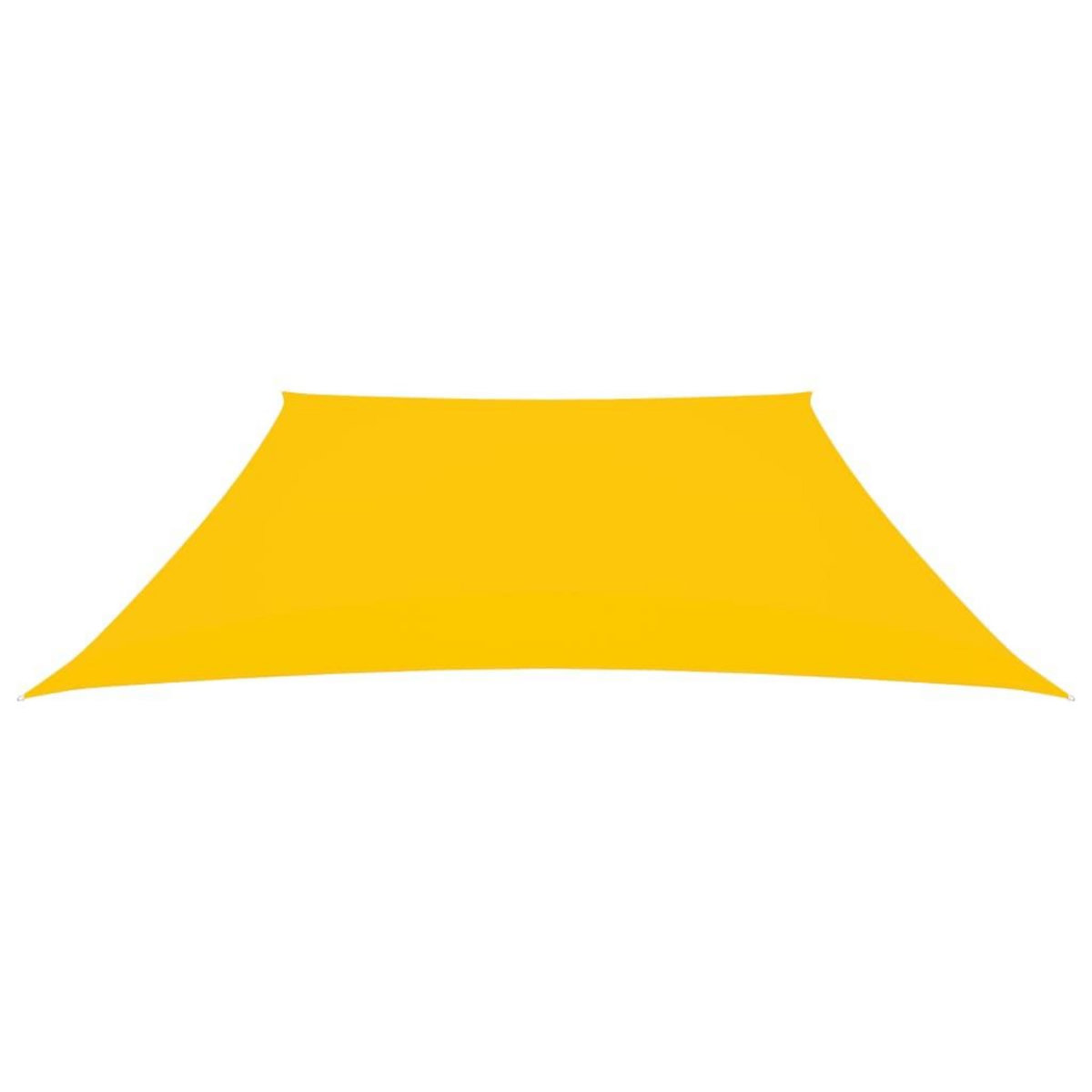 VIDAXL Voile de parasol Tissu Oxford trapeze 2/4x3 m Jaune