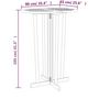 Voir la diapositive 6 : VIDAXL Table de bar 90x65x105 cm Bois de teck solide