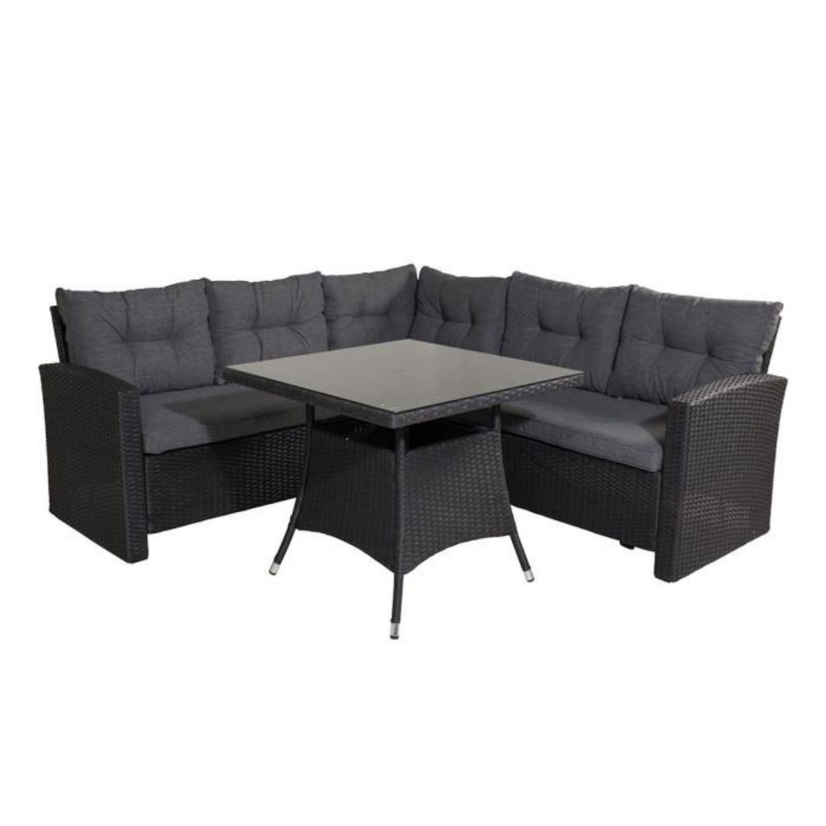 Paris Prix Salon d'Angle de Jardin  Watford  197cm Noir