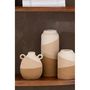 Voir la diapositive 2 : Paris Prix Vase en Céramique Cylindrique  Charley  20cm Beige