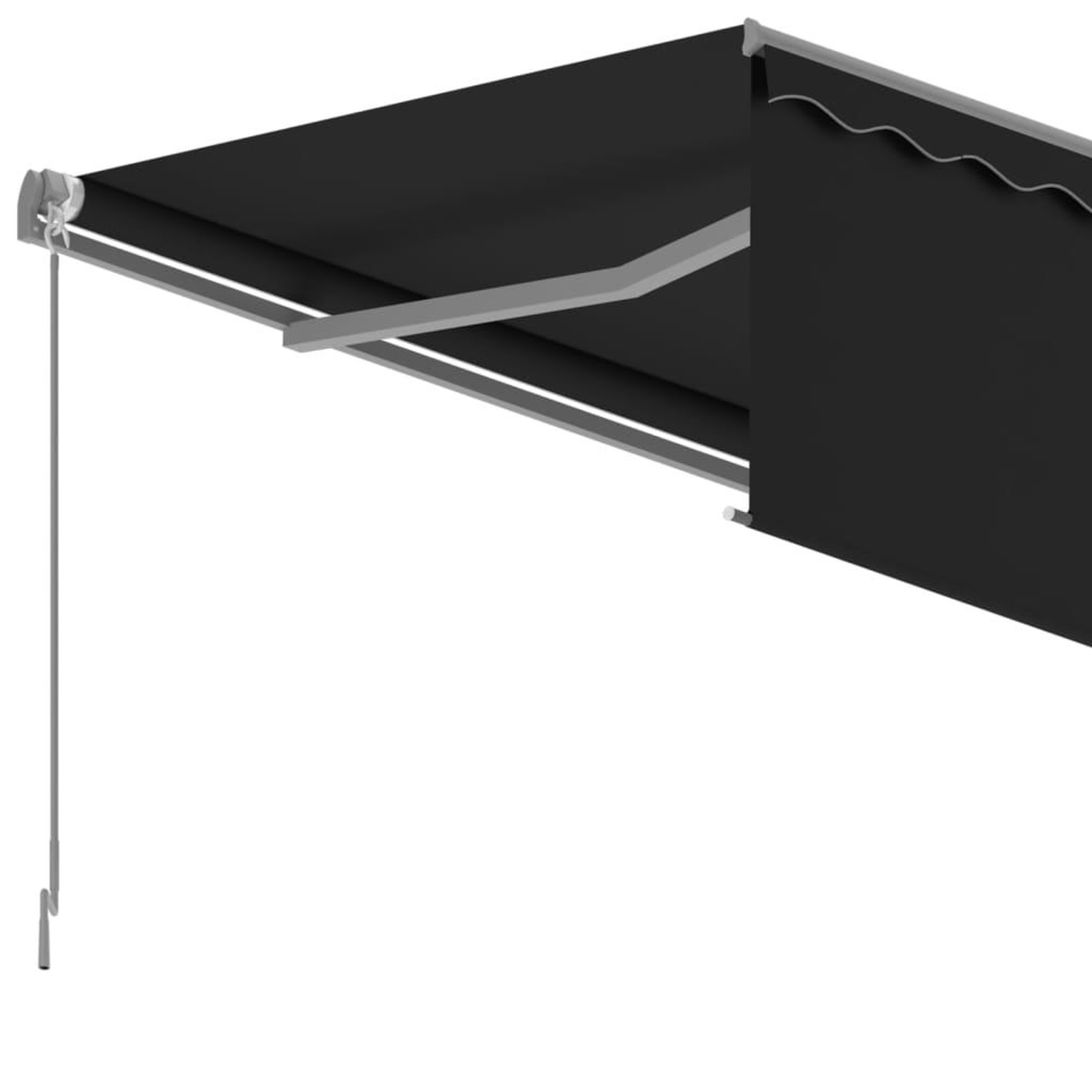 Voir la diapositive 5 : VIDAXL Auvent manuel retractable avec store 3x2,5 m Anthracite