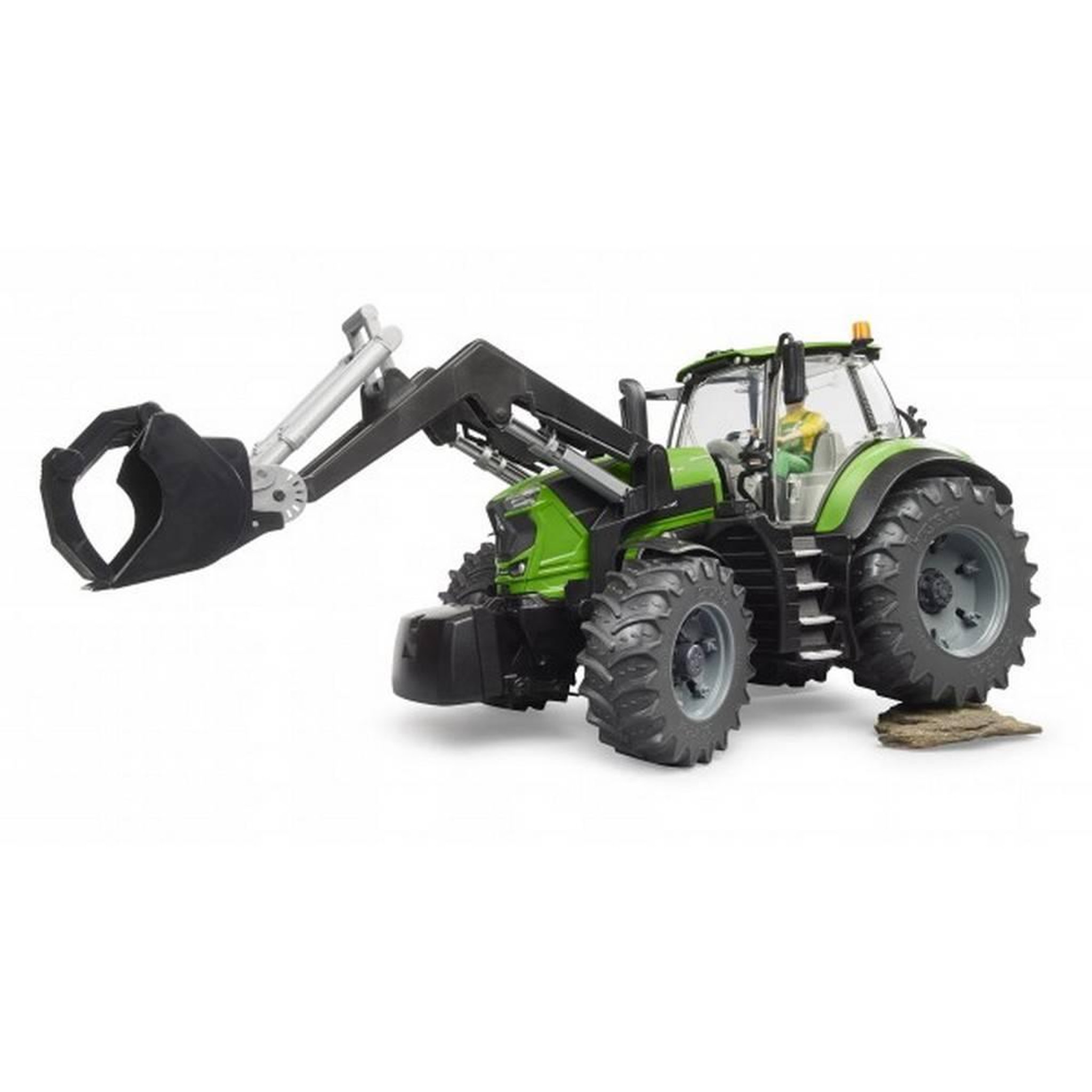 Voir la diapositive 2 : Bruder Tracteur radiocommandé Bruder Deutz 8280 TTV avec chargeur avant