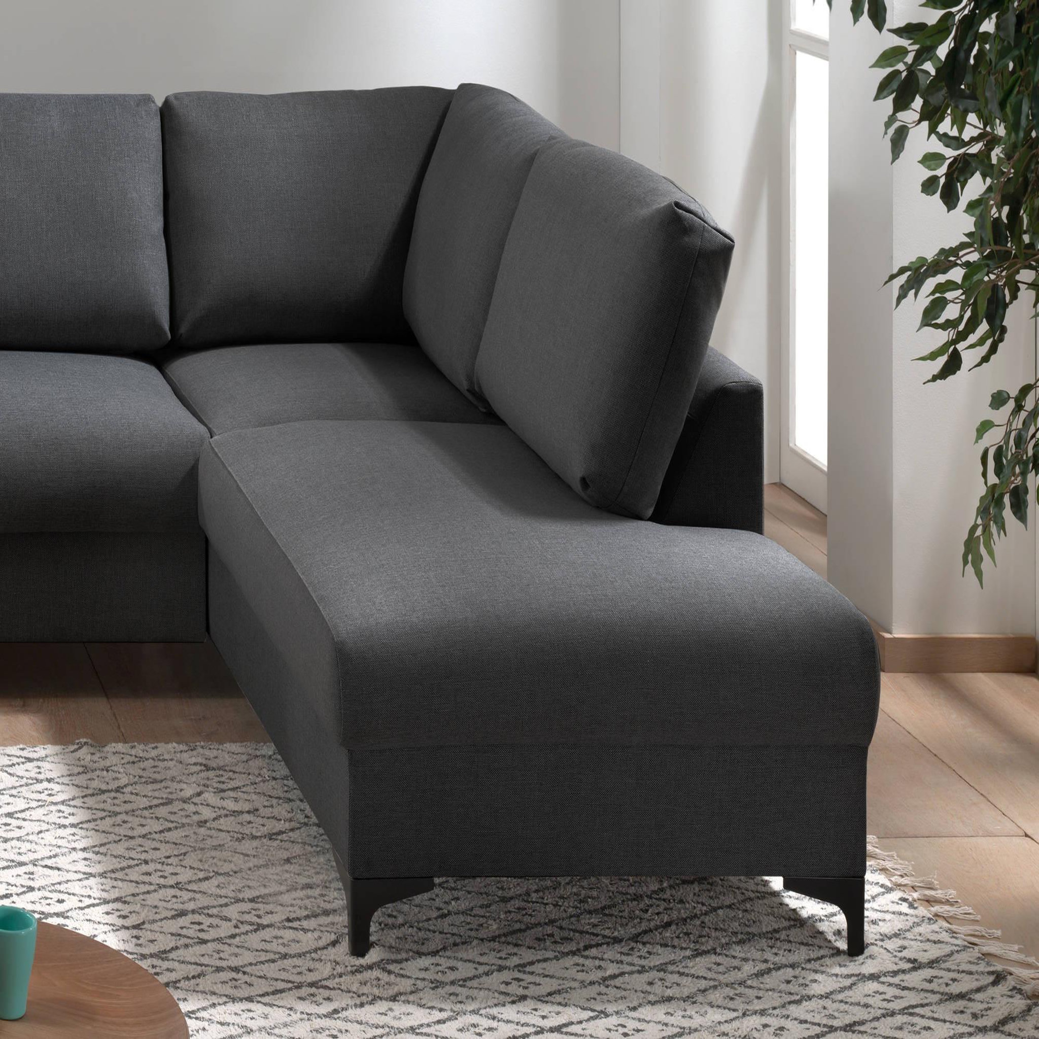 Voir la diapositive 5 : LISA DESIGN Tala - canapé d'angle droit - convertible - 5 places - en tissu