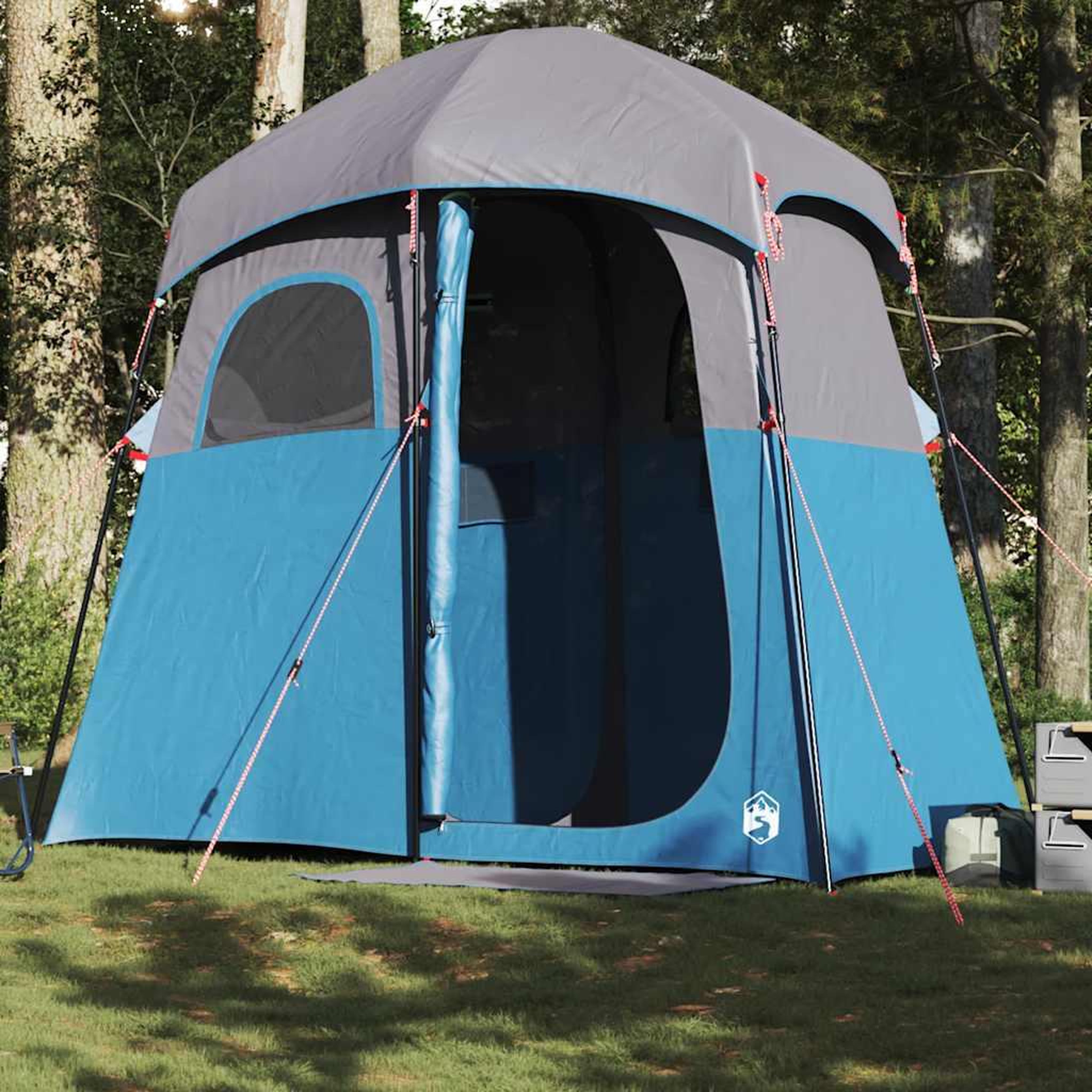 VIDAXL Tente de douche 2 personnes bleu impermeable