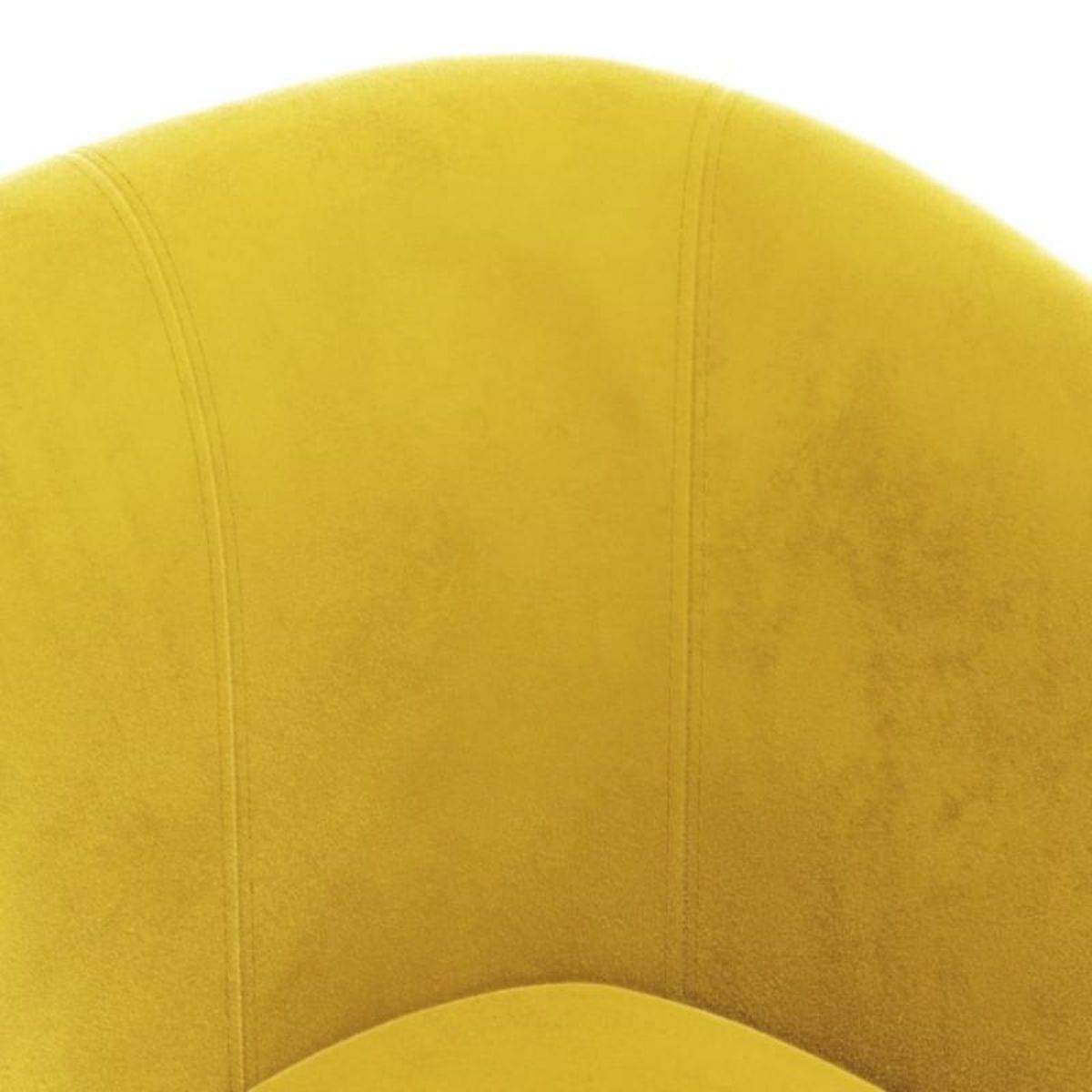 VIDAXL Chaise cabriolet avec repose pied jaune velours