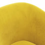 Voir la diapositive 6 : VIDAXL Chaise cabriolet avec repose pied jaune velours