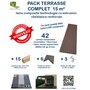 GREEN OUTSIDE Pack terrasse composite Extra Protect - IPE