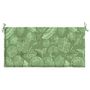Voir la diapositive 4 : VIDAXL Coussin de banc de jardin motif de feuilles 100x50x3 cm