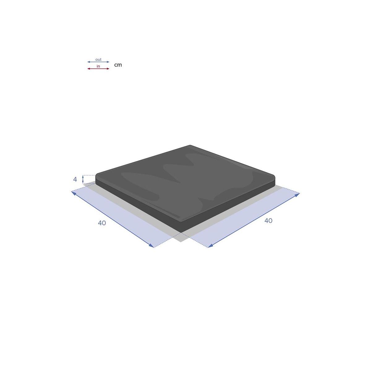 HESPERIDE Galette de chaise d'extérieur à scratch Korai