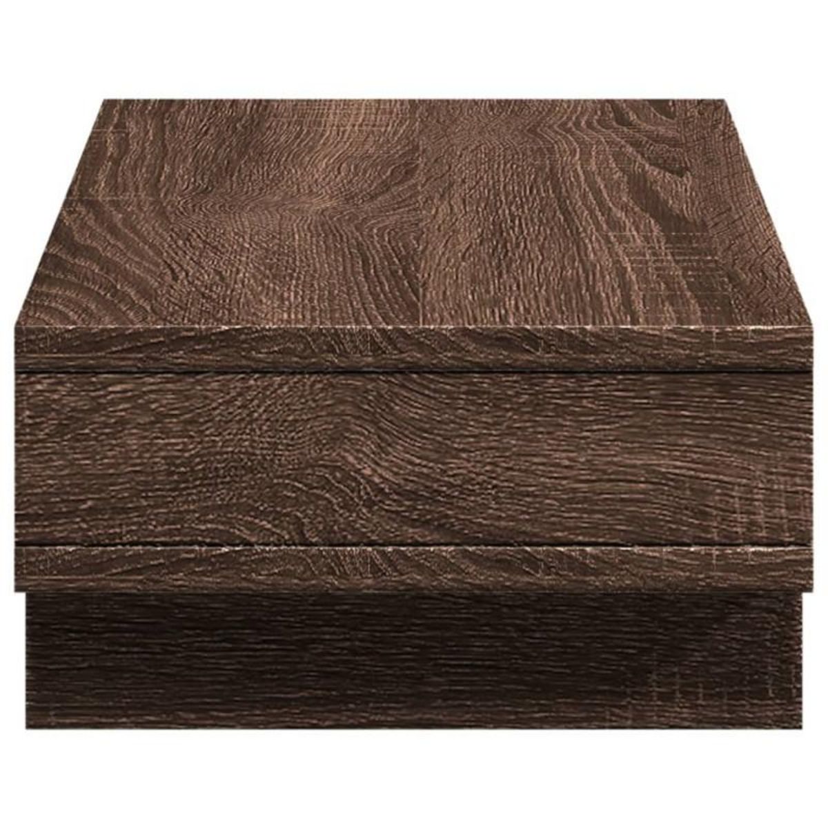VIDAXL Support de moniteur chêne marron 50x27x15 cm bois d ingénierie
