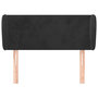 Voir la diapositive 3 : VIDAXL Tete de lit avec oreilles Noir 93x23x78/88 cm Velours
