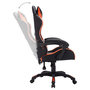 Voir la diapositive 5 : VIDAXL Fauteuil de jeux video avec LED RVB Orange et noir Similicuir