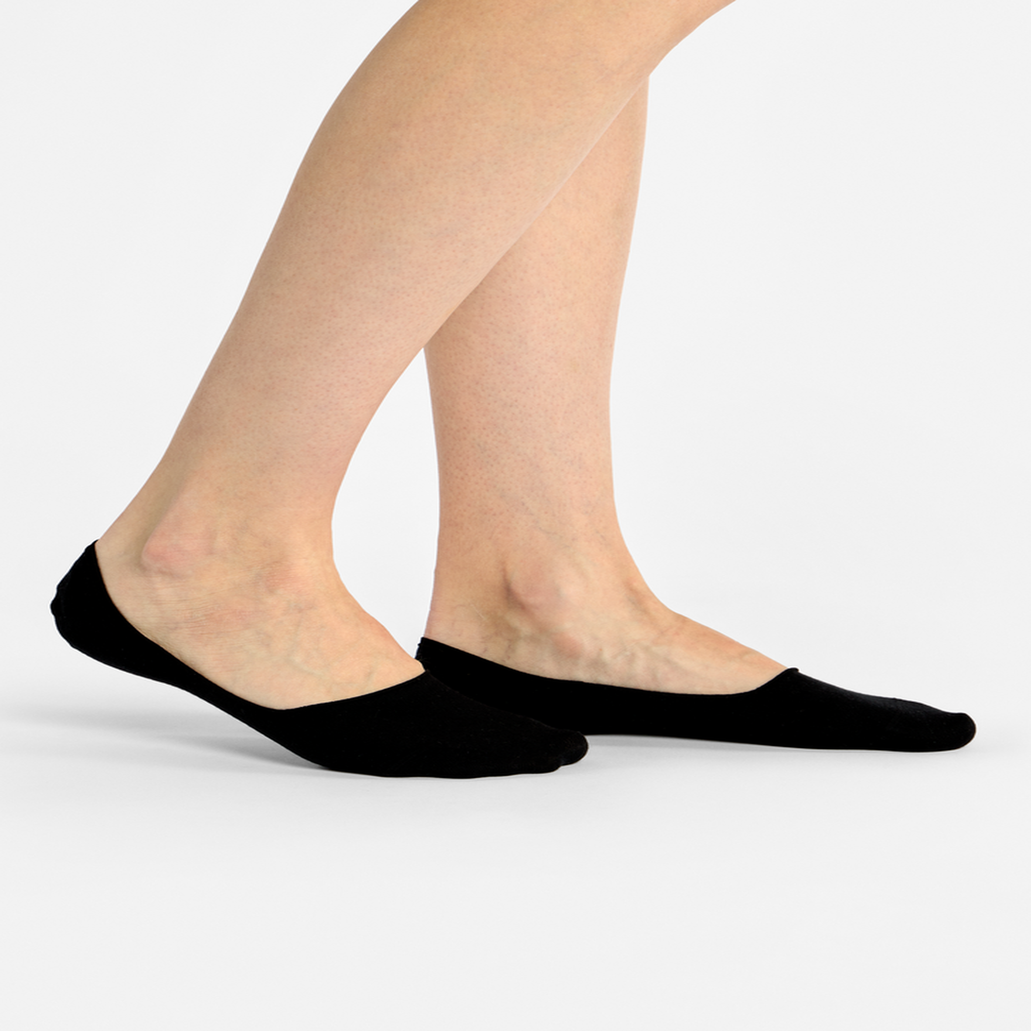 Voir la diapositive 2 : DEDOLES Lot de 3 paires de protège-pieds noires en coton