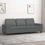 Voir la diapositive 1 : VIDAXL Canape a 3 places Gris fonce 180 cm Tissu