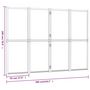 Voir la diapositive 6 : VIDAXL Cloison de separation 4 panneaux Noir 280x180 cm