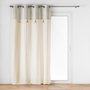 Voir la diapositive 1 : Paris Prix Rideau à Œillets Tissé  Island  140x240cm Beige