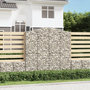 Voir la diapositive 1 : VIDAXL Panier de gabions arque 200x30x200/220 cm Fer galvanise