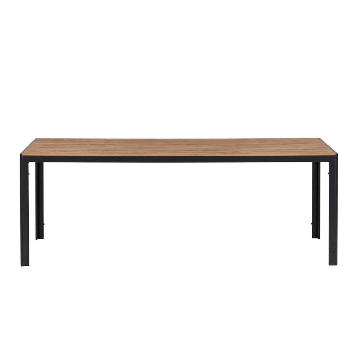 Paris Prix Table de Jardin  Break  200cm Noir & Naturel