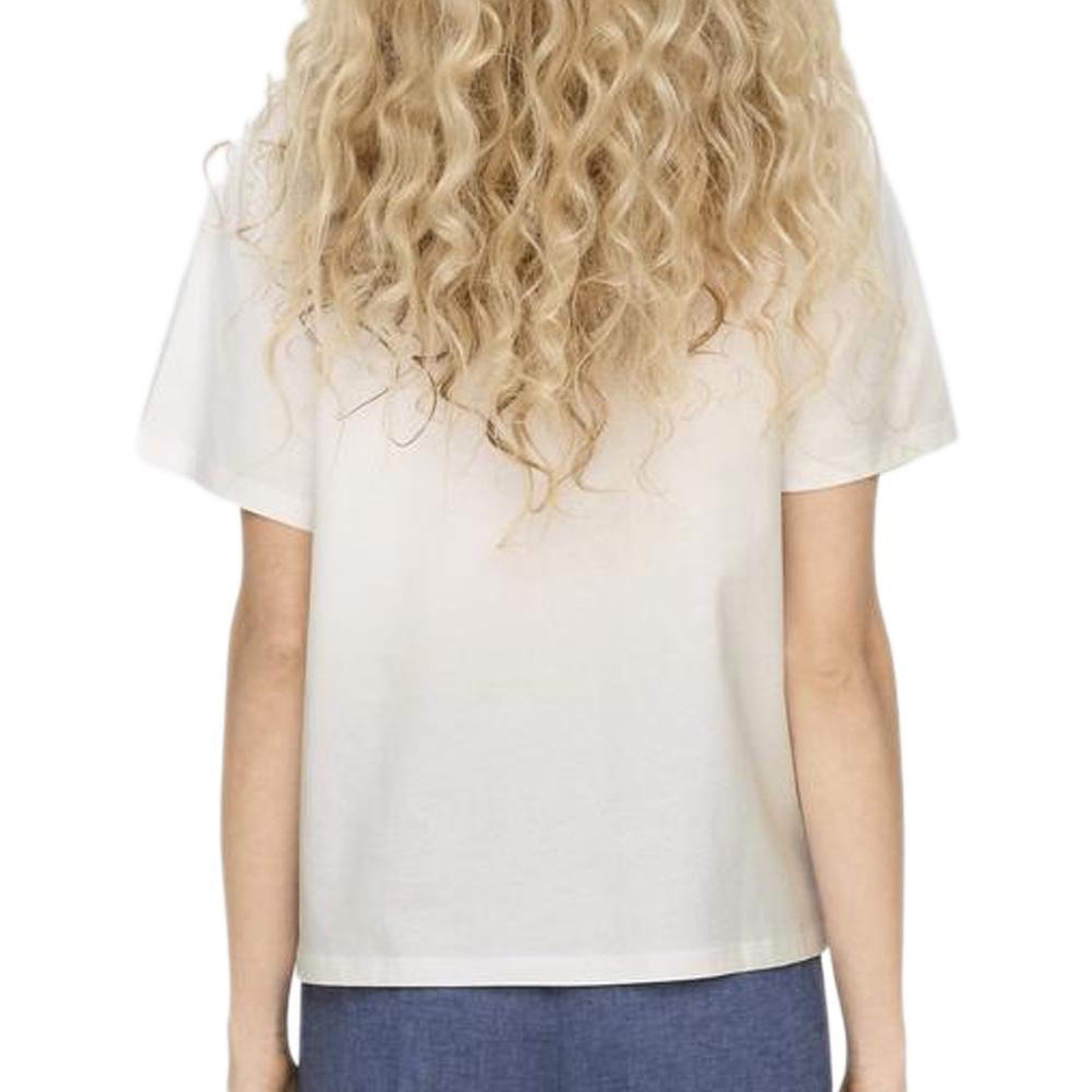 Voir la diapositive 2 : JACQUELINE DE YONG T-Shirt Blanc Femme JDY Cif