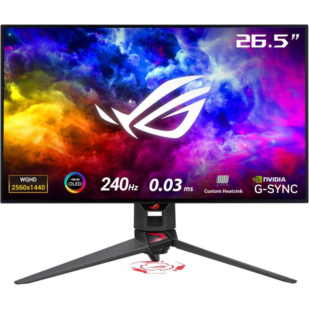 ASUS Ecran PC Gamer ROG SWIFT OLED PG27AQDM Plat  27''