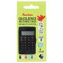 Voir la diapositive 2 : AUCHAN Calculatrice arithmétique 8 chiffres + étui - coloris aléatoire