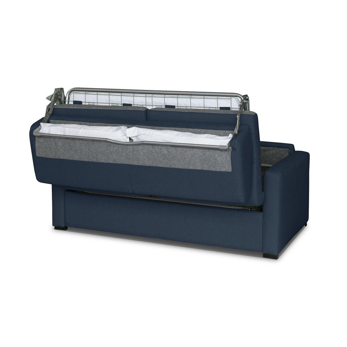 Canapé convertible système couchage express matelas 140x190 17cm 3 places en tissu DYLAN 