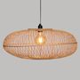 Voir la diapositive 2 : ATMOSPHERA Lampe Suspension en Bambou  Loren  60cm Beige