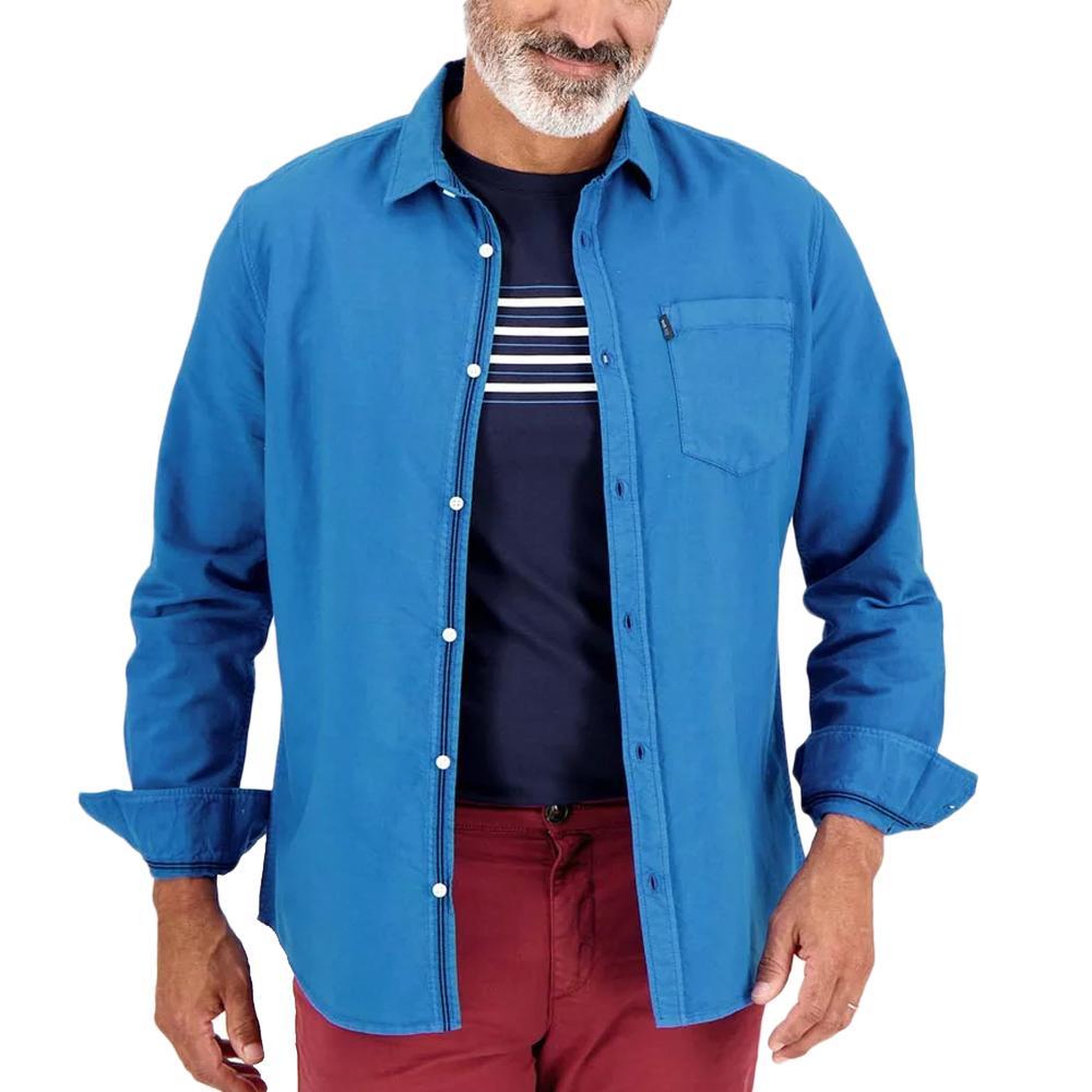 Voir la diapositive 1 : TBS Chemise Bleu Homme TBS BRODYCHE14442