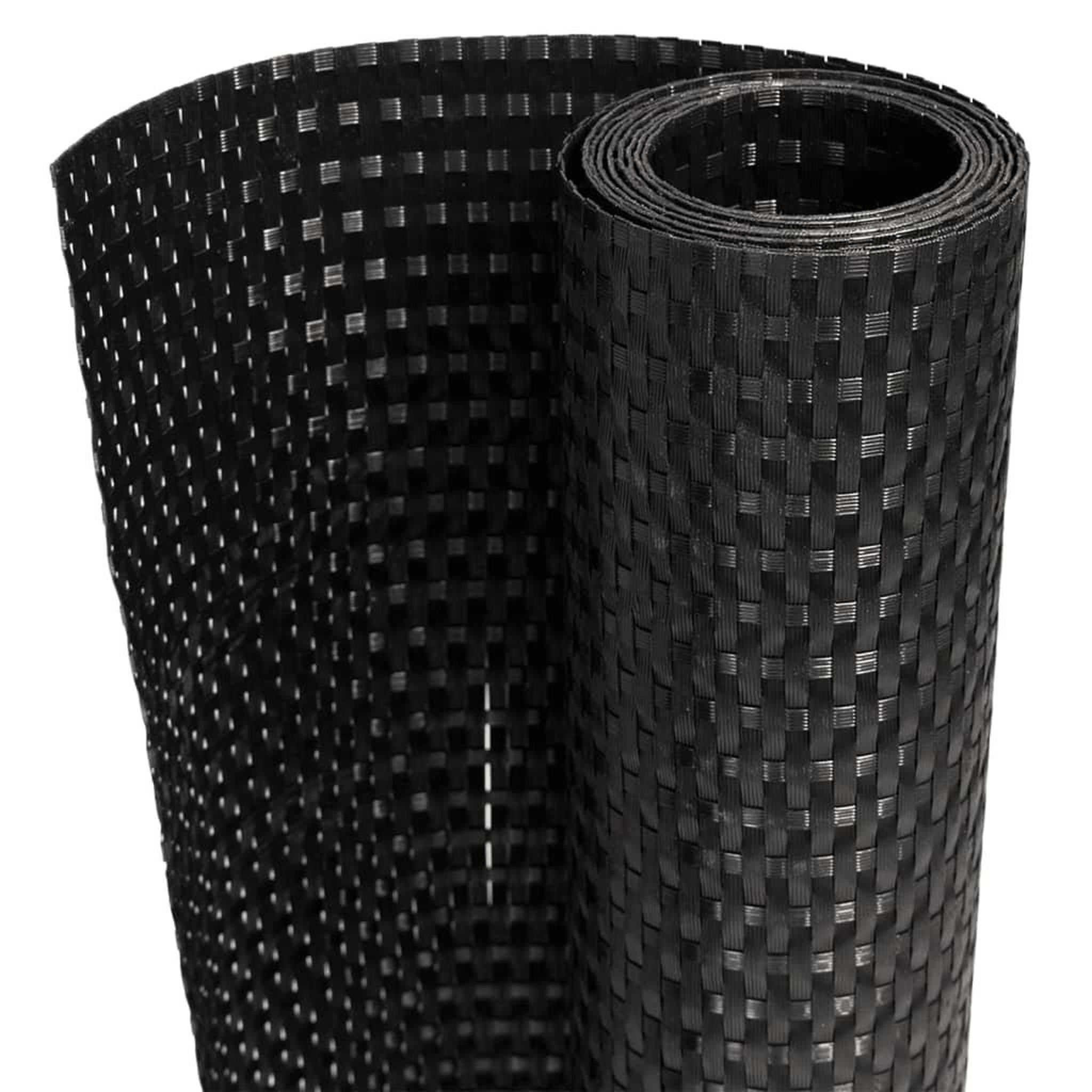 Voir la diapositive 2 : VIDAXL Paravent de balcon noir 1000x90 cm resine tressee