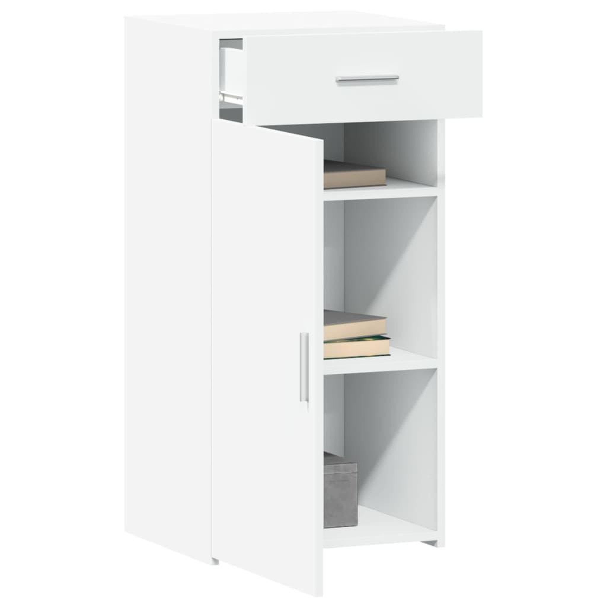 Voir la diapositive 3 : VIDAXL Buffet blanc 45x42,5x93 cm bois d'ingenierie