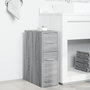 Voir la diapositive 3 : VIDAXL Armoire de salle de bain etroite avec roulettes sonoma gris