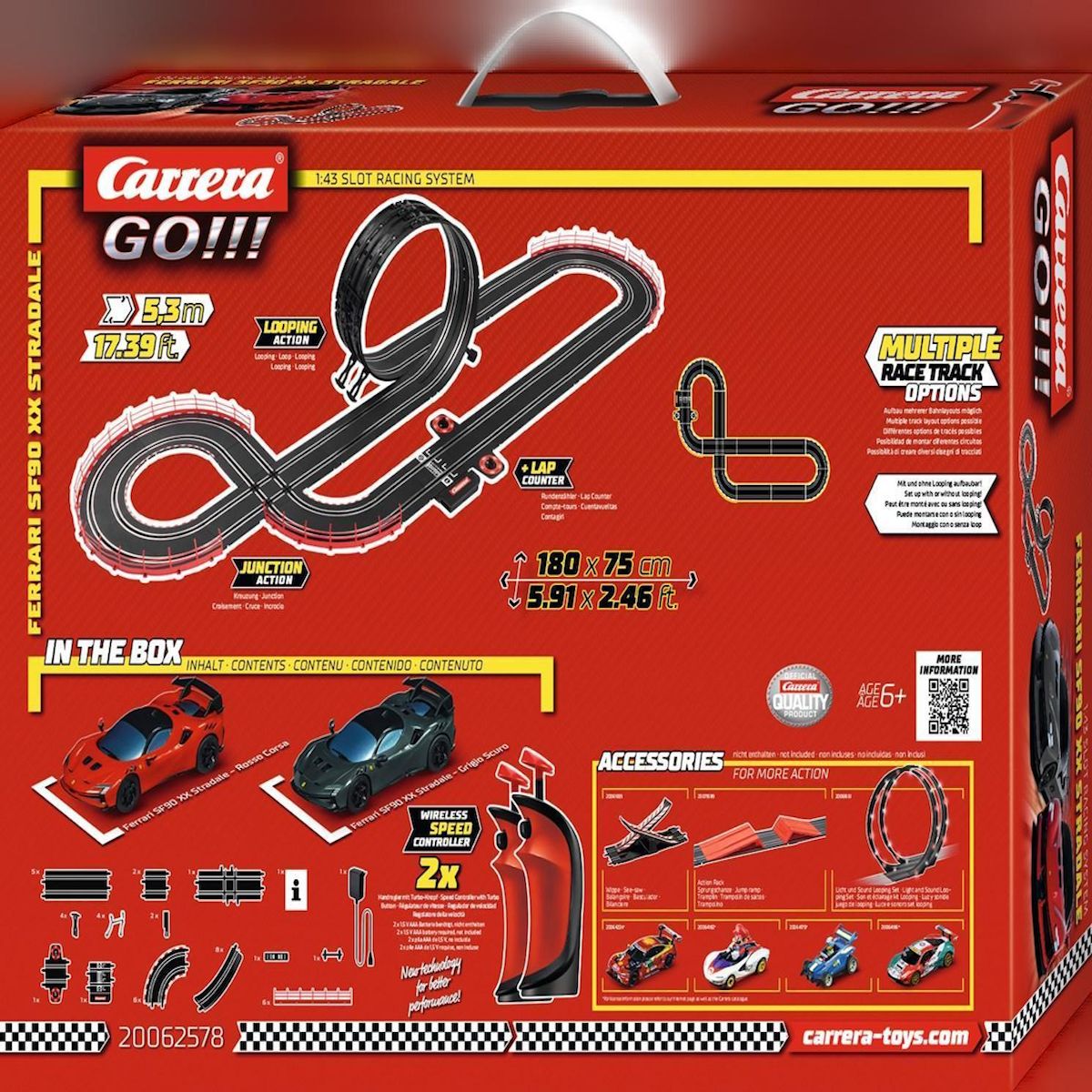 Carrera Circuit de course électrique Carrera GO!!! 5,3 mètres