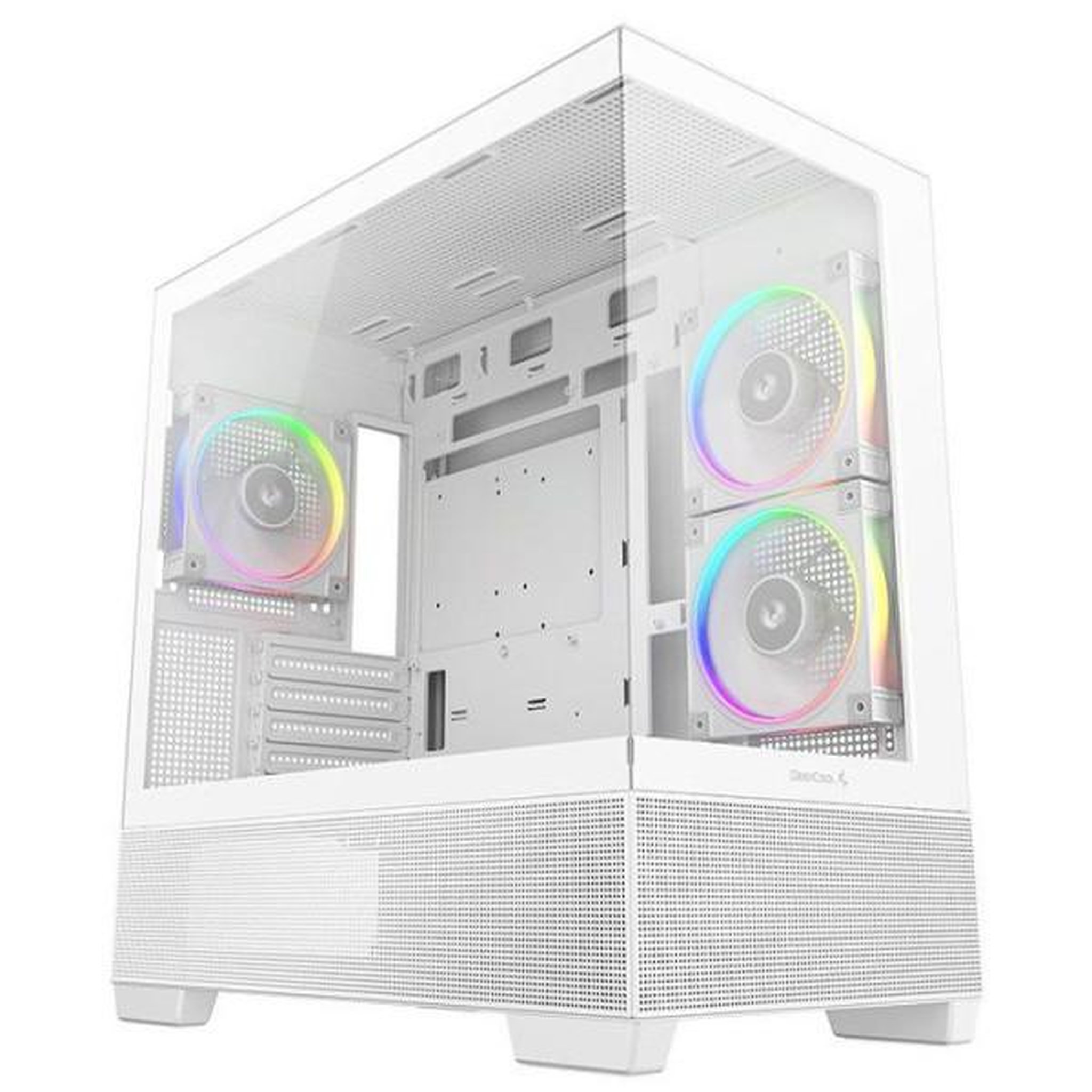 Deepcool Boîtier PC - DEEPCOOL - CG380 3F - Blanc - Moyen tour - Micro-ATX - 3 ventilateurs ARGB inclus