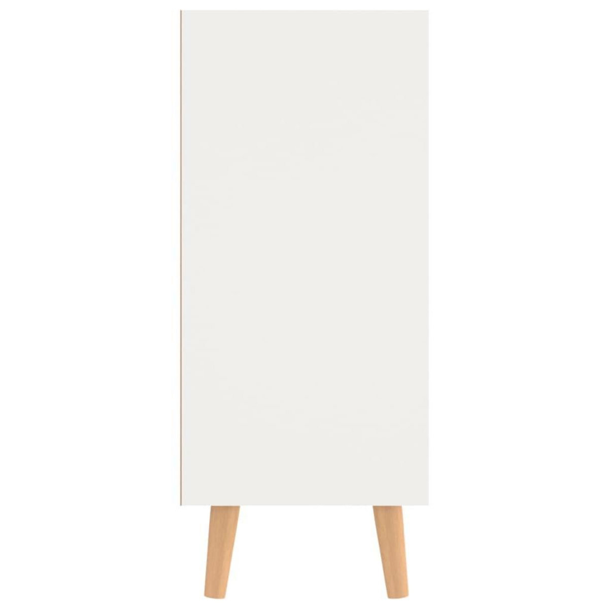 VIDAXL Buffet blanc et chene sonoma 90x30x72 cm bois d'ingenierie