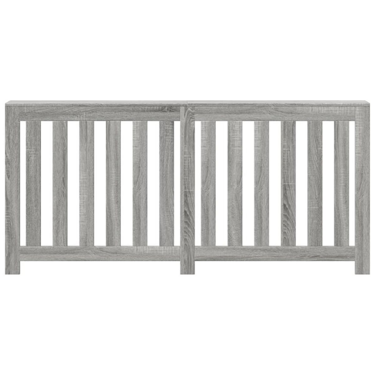 VIDAXL Cache-radiateur sonoma gris 175x20x82 cm bois d'ingenierie