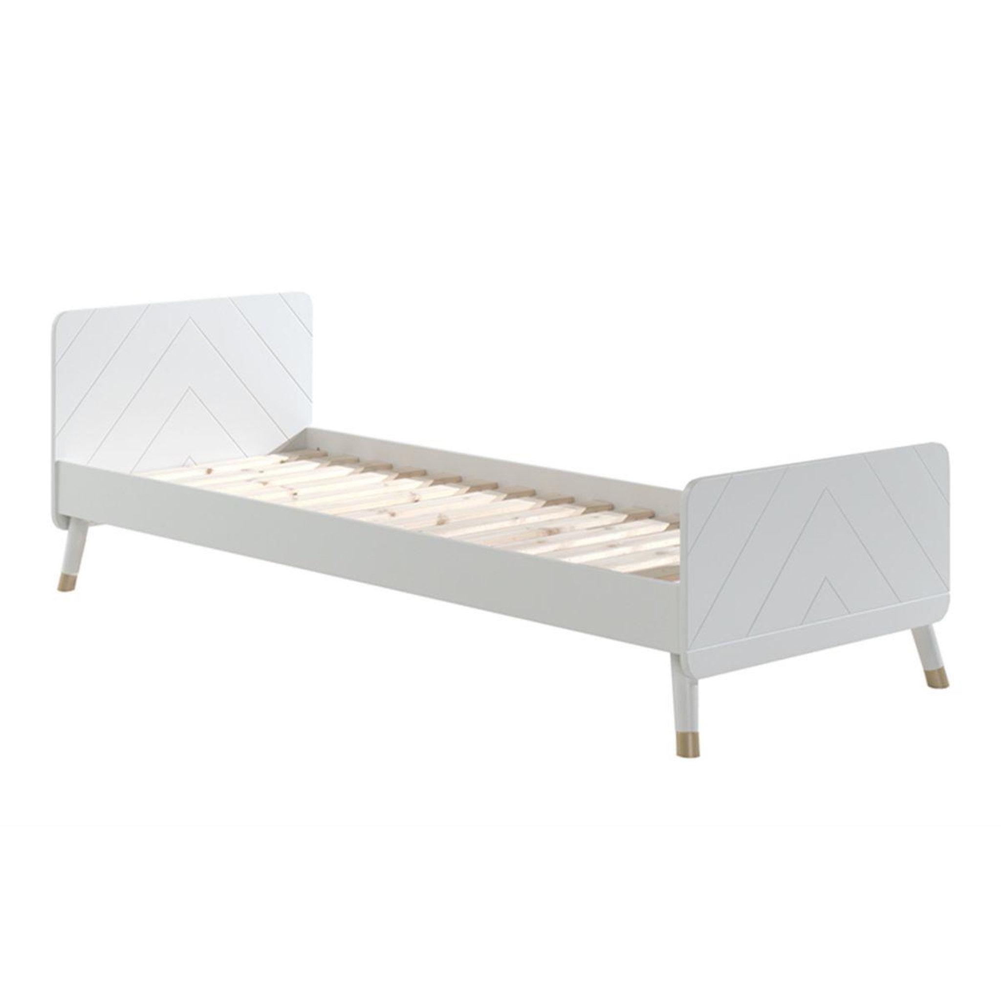 Paris Prix Lit enfant en bois massif  billy  90x200cm blanc