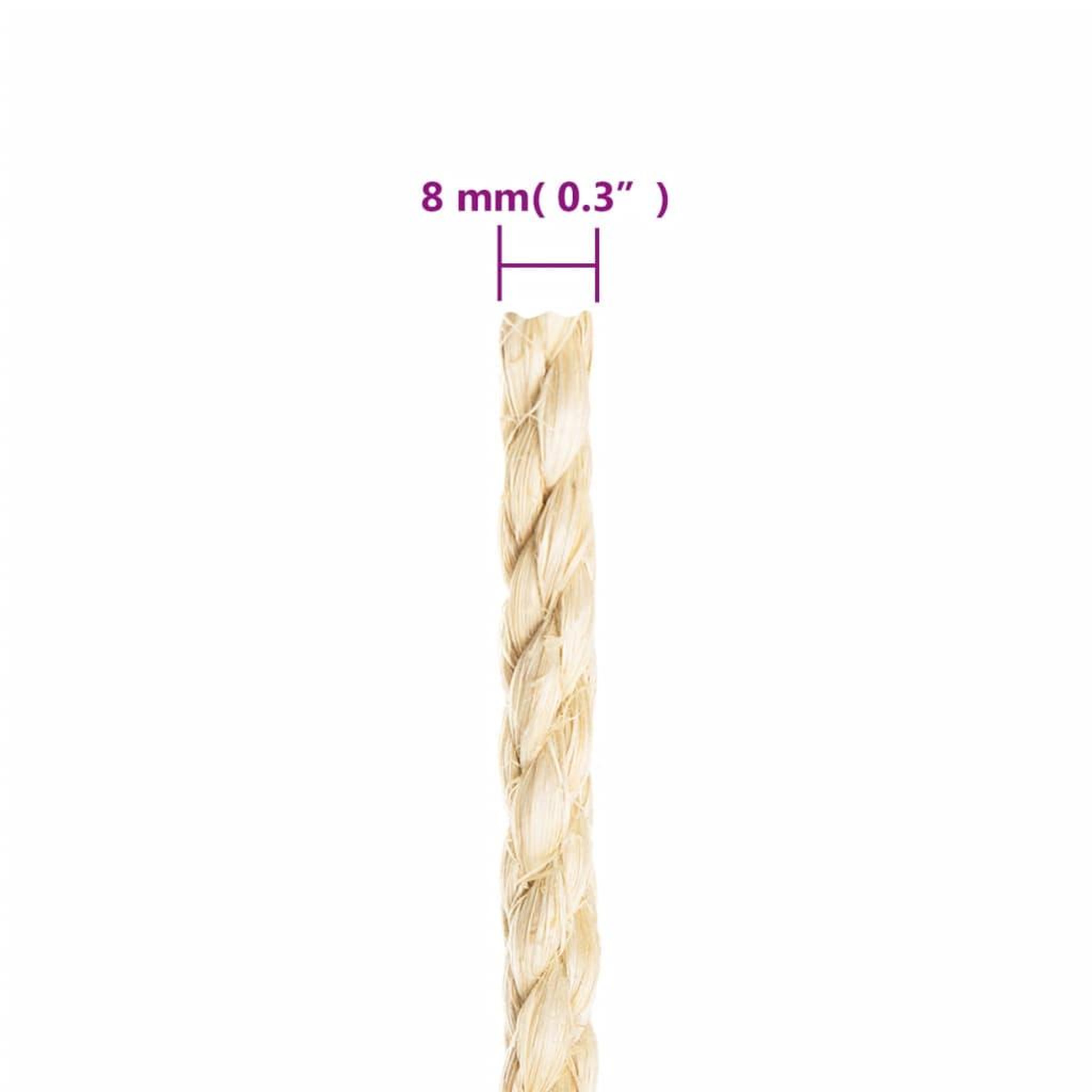 Voir la diapositive 5 : VIDAXL Corde 100 % sisal 8 mm 50 m