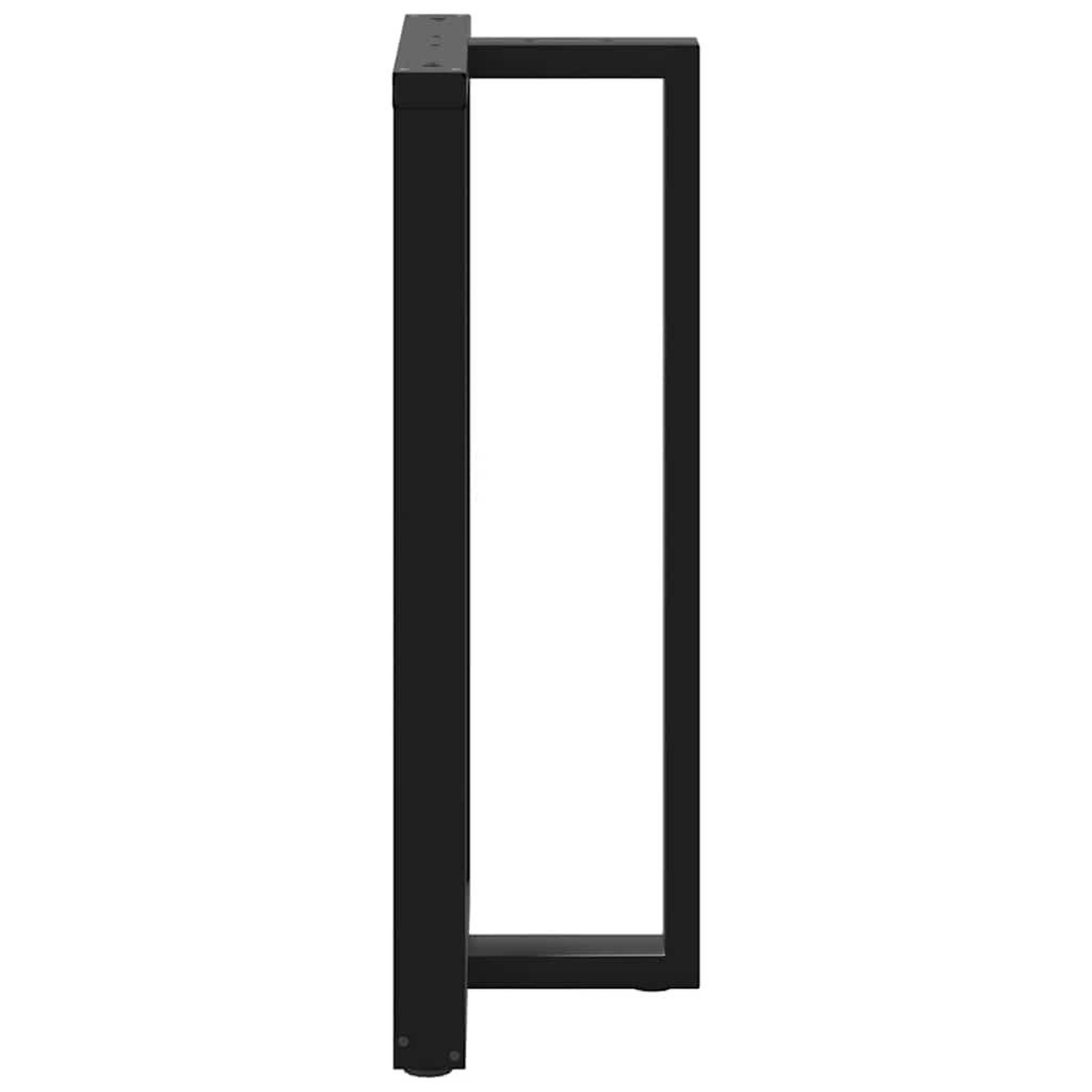 Voir la diapositive 5 : VIDAXL Pieds de table de bar forme de T 2 pcs noir 60x35x(110-111) cm
