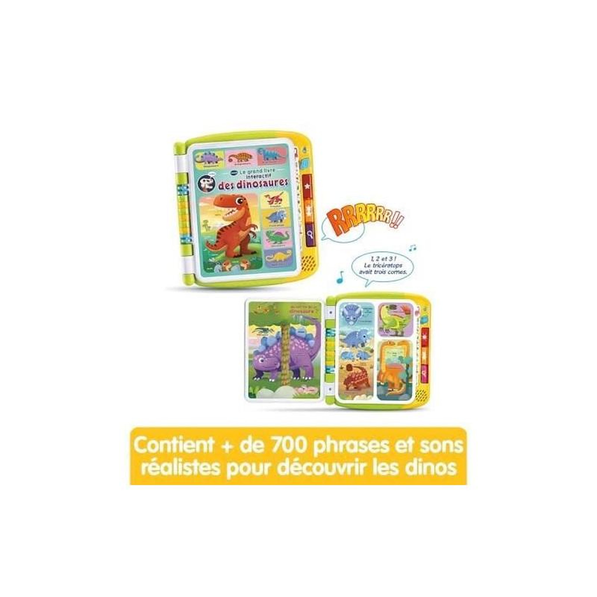 Voir la diapositive 5 : VTECH VTECH LE GRAND LIVRE INTERACTIF DES DINOSAURES