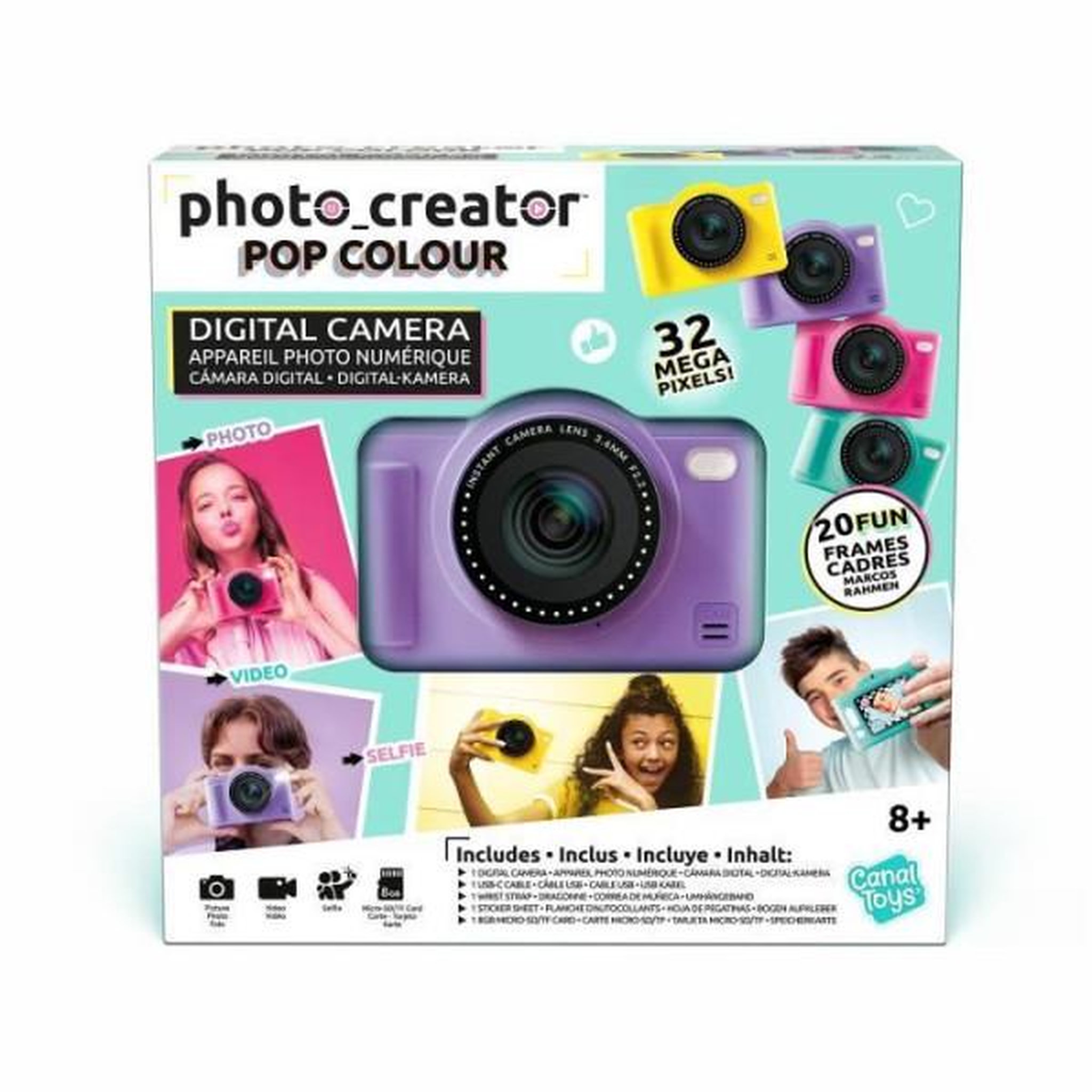 Voir la diapositive 5 : Canal Toys Canal toys - photo creator -appareil photo numérique pop couleur violet- avec carte sd 8go incluse - clk 041