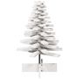Voir la diapositive 3 : VIDAXL Arbre de Noël en bois pour decoration blanc 80 cm pin massif