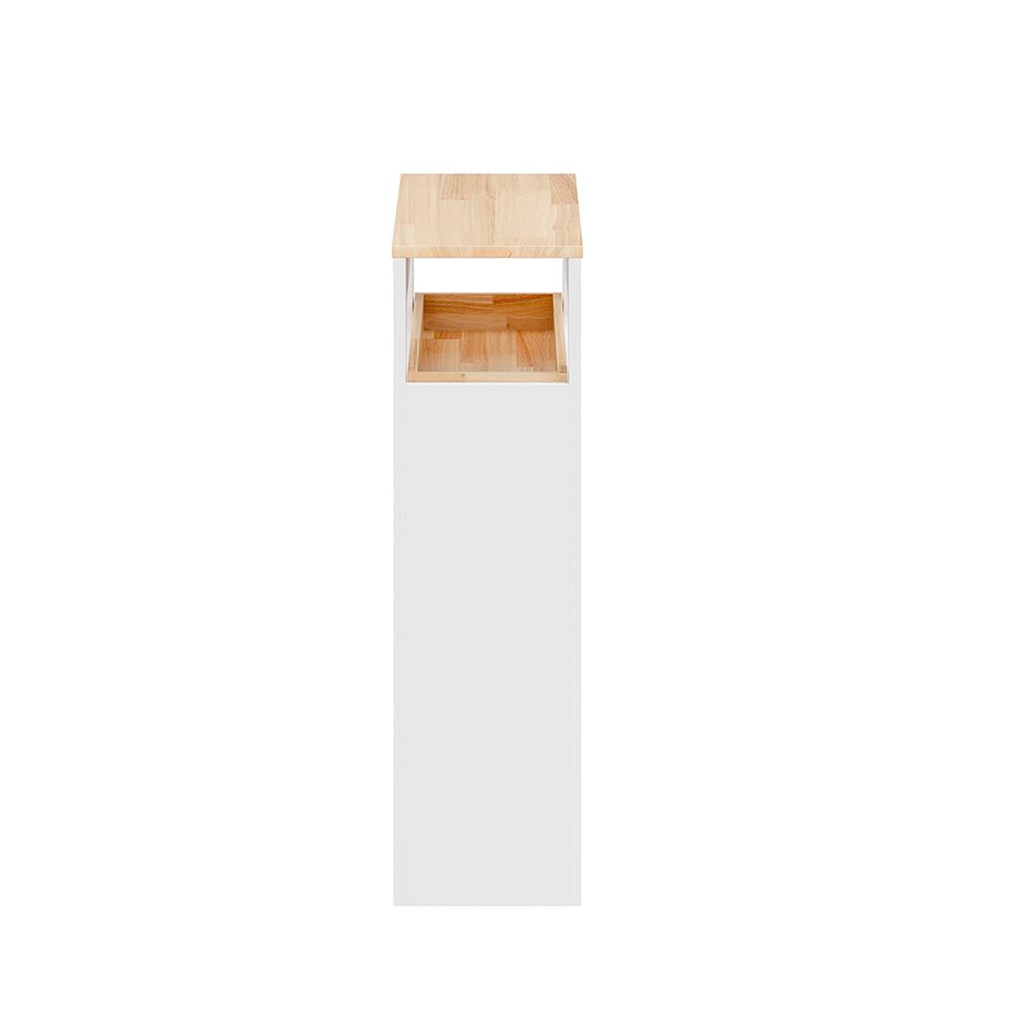 Voir la diapositive 3 : SOBUY Meuble Rangement 4 Tiroirs avec Roulettes Blanc 65x23x82cm BZR54-III-WN